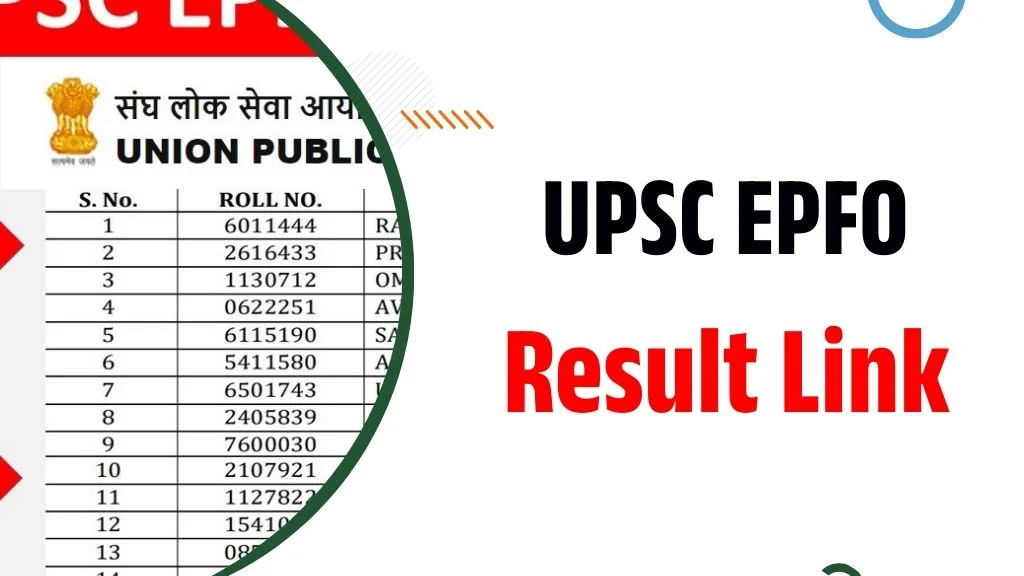 UPSC EPFO EO AO and APFC Result 2025 OUT